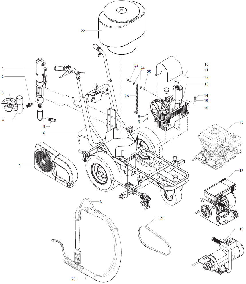 PowrLiner 6950 Main Assembly
